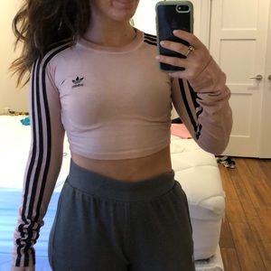 ADIDAS cropped long sleeve shirt